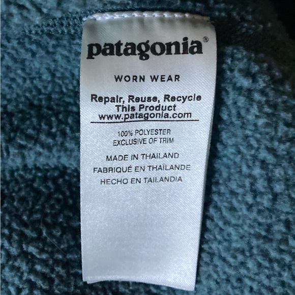 Patagonia 1/4 Zip Better Sweater Fleece Knit Pullover Blue - Picture 3 of 7